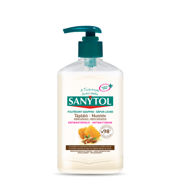 Antibakteriális Bőrtápláló szappan - Mandulatej és Méhpempő